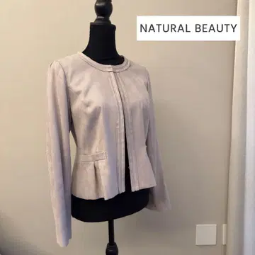 NATURAL BEAUTY 노카라 자켓 모브 핑크