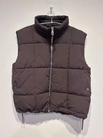 [ ZARA ] 다크 브라운 퀼팅 다운 베스트