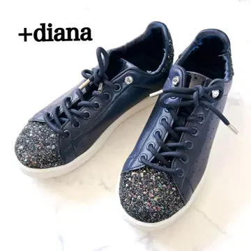 [ 미사용급 ] 다이애나 플러스 글리터 스니커즈 21.5cm 네이비