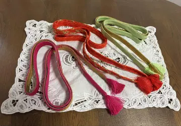술 달린 허리띠 3개 세트
