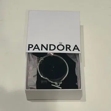 Pandora 실버 팔찌 박스 포함 하트