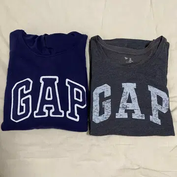 GAP 네이비 후드티 & 다크 그레이 반팔 T셔츠