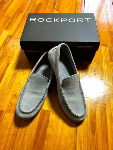 ROCKPORT 26cm 그레이 스웨이드 슬립온