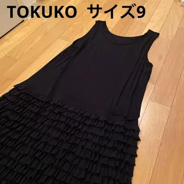 토쿠코 TOKUKO 블랙 원피스 사이즈 9 레이스 원피스