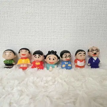 쇼와 레트로 사자에 씨 일가 소프트 비닐 7체 세트
