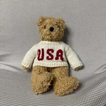 ty USA 스웨터의 베이지 곰