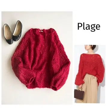 23AW [플라주] HAND KNIT 점보탐 니트 풀오버