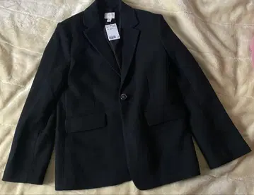 [ H&M ] 블랙 테일러드 자켓 XS 사이즈