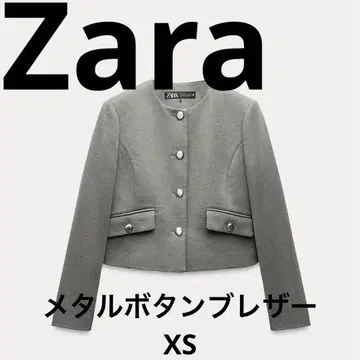 ZARA 메탈 버튼 블레이저 XS 거의 미사용