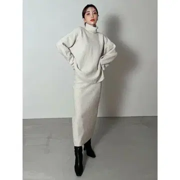 eimy istoire 텍스처 갤럭시 루즈 니트 셋업