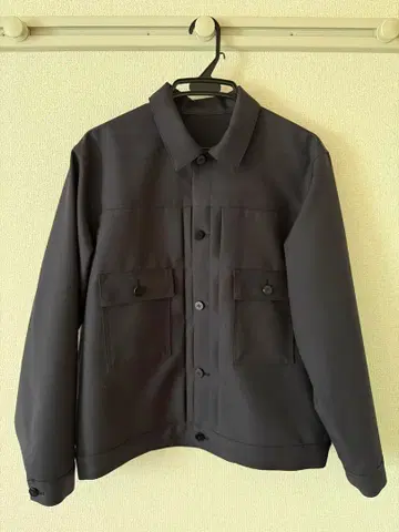 Cale 울 헤링본 블루종 팬츠