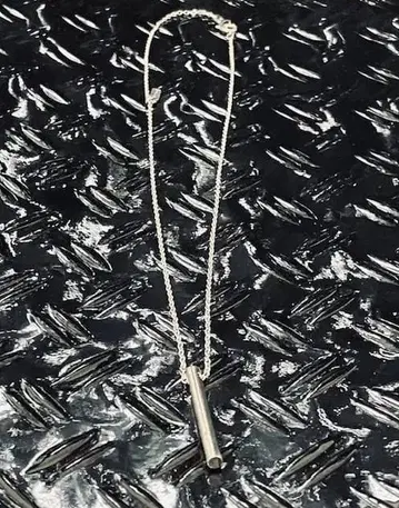 각인 탑 플라티나 5% 실버 95% 목걸이 SILVER925