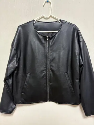 블랙 가죽 자켓