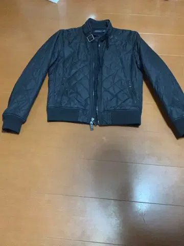 POLO 퀼팅 봄버 자켓 블랙