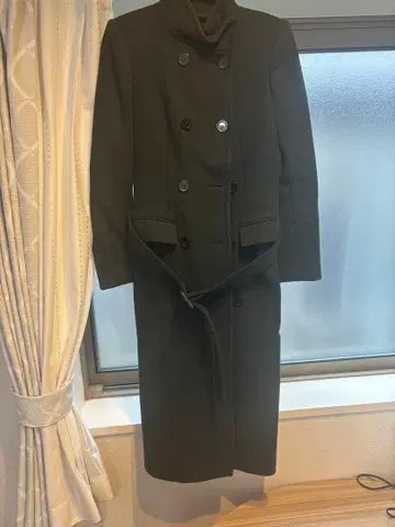 ZARA 다크 그린 롱 코트 Manteco