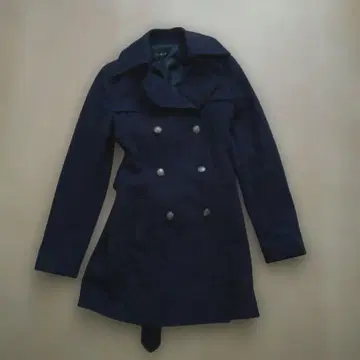 더블 브레스트 롱 코트 M