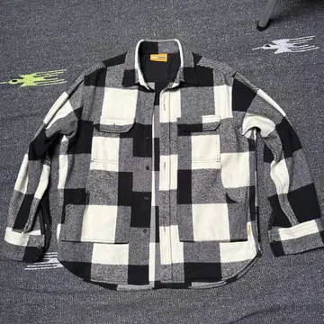 GRIP SWANY 버팔로 체크 헤비 플란넬 셔츠 M