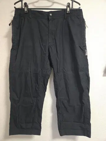 덴함 블랙 팬츠 레오파드 발수 가공