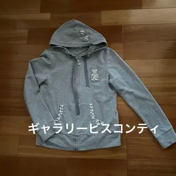 비스콘티 그레이 후드티 M