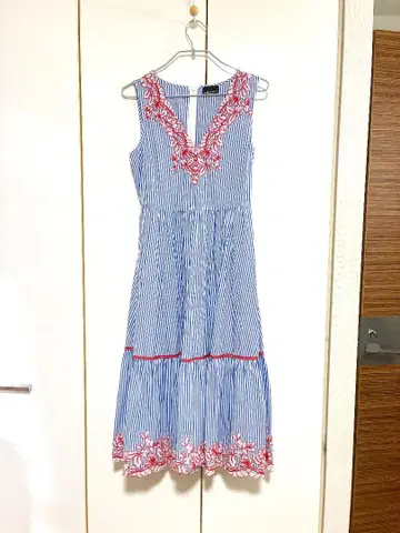 ERMAANNO SCERVINO 슬리브리스 롱 원피스