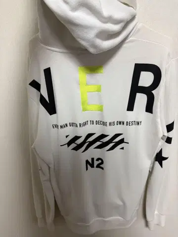 화이트 후드티 N2 DESTINY