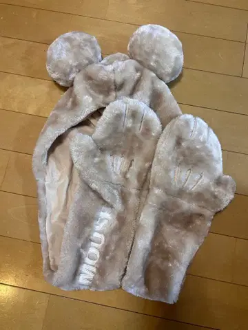 미키마우스 귀 달린 머플러
