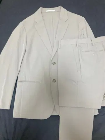 UNIQLO 감동 자켓 감동 팬츠 베이지 셋업