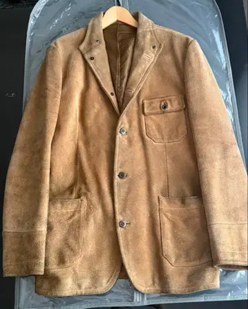 빈티지 도넛 버튼 사양 스웨이드 가죽 커버올