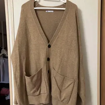 ZARA 베이지 가디건 XL