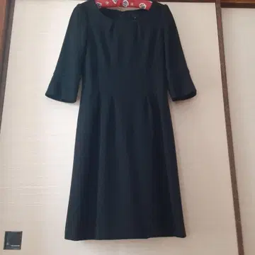 언타이틀 UNTITLED 블랙 원피스 울 M 7부 소매 블랙