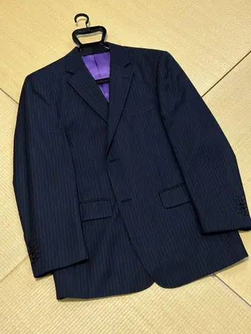 폴스미스 LONDON 네이비 스트라이프 비즈니스 자켓