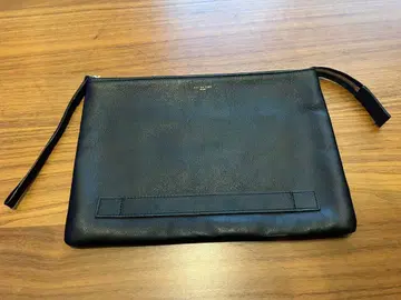 ESTINATION 블랙 가죽 클러치백