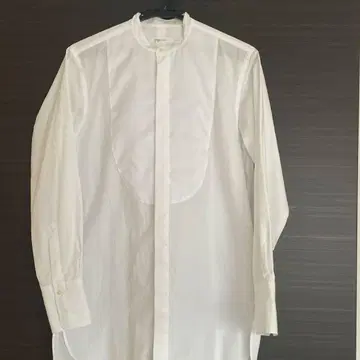 Plege 플라주 밴드 카라 화이트 셔츠