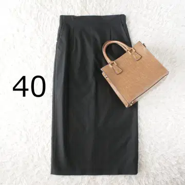 유나이티드 애로우즈 백 슬릿 롱 타이트 스커트 블랙 사이즈 40