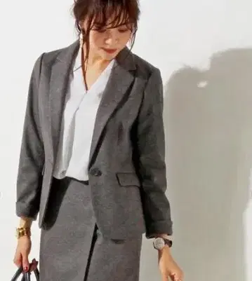 [ UNITED ARROWS ] SMOOTH 1 버튼 테일러드 자켓