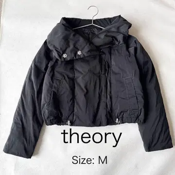 테리 블랙 다운 자켓 여성용 M 숏 기장