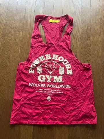 darc sport POWERHOUSE GYM 콜라보 탱크탑 레드