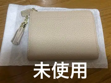 천연 가죽 L자 지퍼 이단 접이식 얇은 지갑 컴팩트