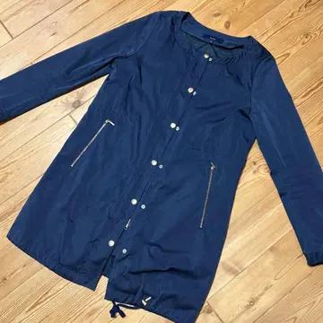 SHIPS 네이비 노카라 코트 38