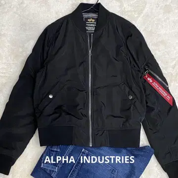 ALPHA INDUSTRIES MA-1 자켓 블루종 블랙 M