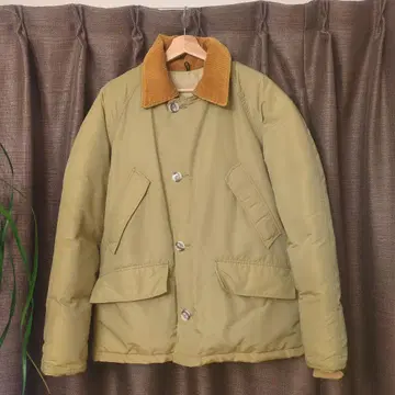 90s USA L.L.Bean 다운 자켓 코듀로이 옷깃 LL 비