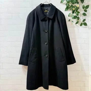 새상품급 하이센스 여성용 울 캐시미어 롱 코트 (M) 블랙