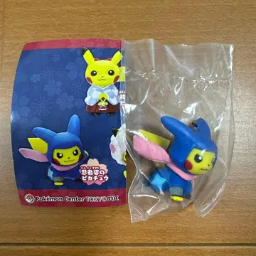 닌자 모습의 피카츄 피규어 컬렉션 가챠 포켓몬 센터 한정판