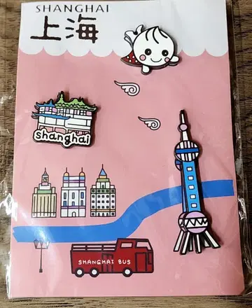중국 파빌리온 EXPO 핀 배지 세트입니다