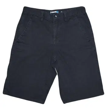 HAWK 블랙 하프 팬츠
