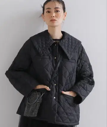 쿠미쿄쿠 [세탁 가능한 충전솜] 2WAY 퀼트 코트