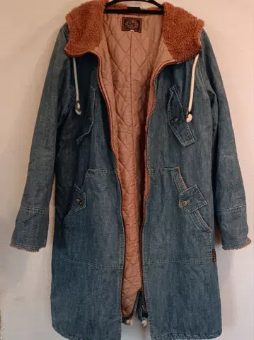 [ 레어 빈티지 ] 오샤레혼포 데님 롱 코트