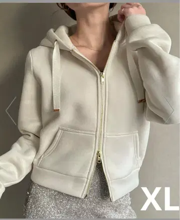 새상품 택 포함 여성용 후드티 속기모 아이보리 깔끔한 집업