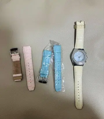 손목시계 + 천연 가죽 벨트 2가지 색상 포함