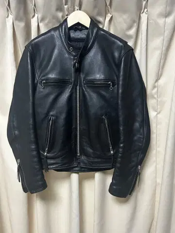K's Leather 블랙 가죽 자켓 L